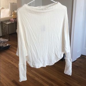 New with tags. Cream Free People Sweater Size S